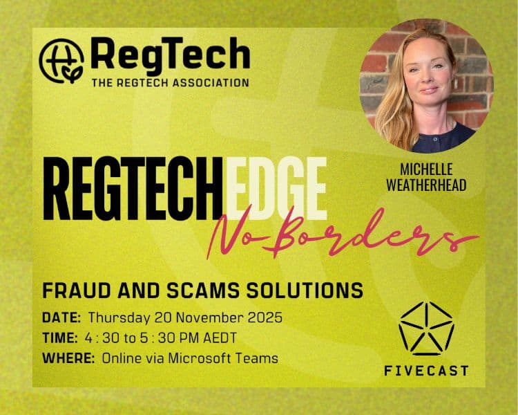 RegTech Webinar: Fraud & Scams Solutions Recording
