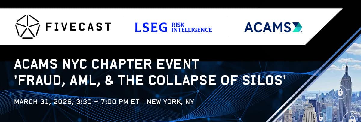 Fivecast & ACAMS NYC Chapter Event